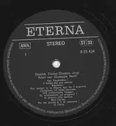LP - Dietrich Fischer-Dieskau , Giuseppe Verdi - Dietrich Fischer-Dieskau Singt Arien Von Giusseppe Verdi