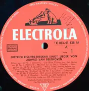 LP - Dietrich Fischer-Dieskau Singt Lieder Von Ludwig van Beethoven , Klavier Hertha Klust - Lieder