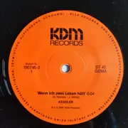 12inch Vinyl Single - Dietrich Kessler - Wenn Ich Zwei Leben Hätt / Risiko