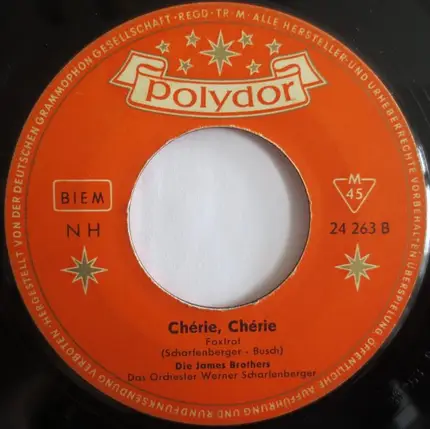 Die James Brothers - Blue River / Chérie, Chérie
