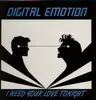 12'' - Digital Emotion - I Need Your Love Tonight