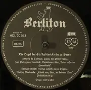 LP - Cabezón / Sweelinck / Scheidt a.o. - Die Orgel Der St.-Ägidius-Kirche Zu Berne