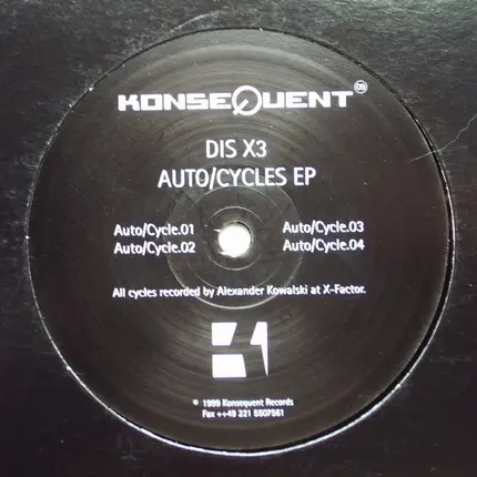 Dis X3 - Auto/Cycles EP