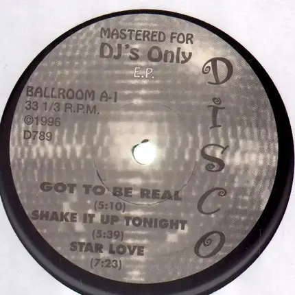 Disco Sampler - Mastered For DJ's Only E.P