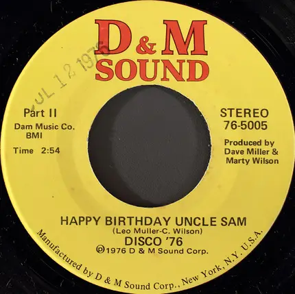 Disco '76 - Happy Birthday Uncle Sam