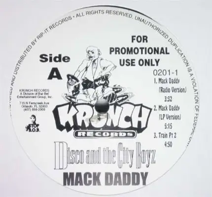 Disco & The City Boyz - Mack Daddy