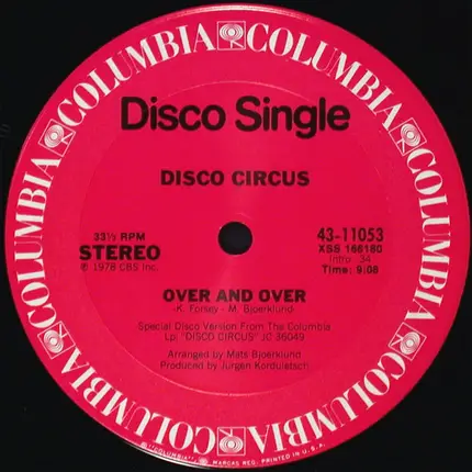 Disco Circus - Over And Over / Get Up And Dance