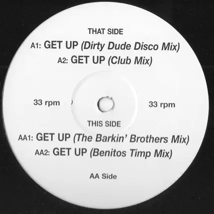 Disco Dude - Get Up (On The Dancefloor)