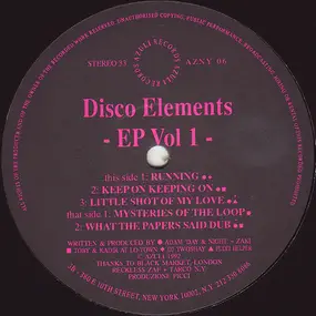 Disco Elements - EP Volume 1