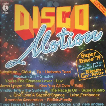 LUV', Umberto Tozzi, Clout a.o. - Disco Motion