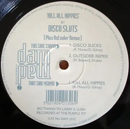 Disco Sluts - Kill All Hippies