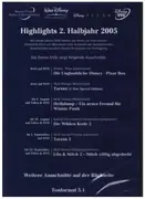 DVD - Disney Movie Clips - Highlights 2. Halbjahr 2005 - Still Sealed