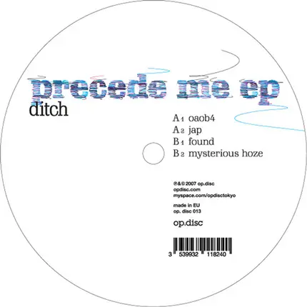 Ditch - Precede Me EP