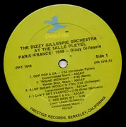 LP - Dizzy Gillespie And His Orchestra - The Dizzy Gillespie Orchestra At Pleyel; Paris, France
