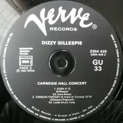 LP - Dizzy Gillespie Big Band - Carnegie Hall Concert - Recorded Live