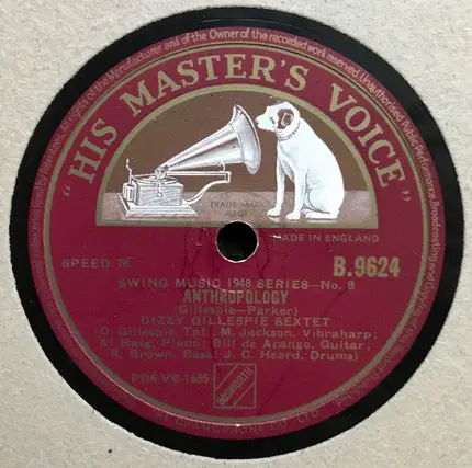 Dizzy Gillespie Septet , Dizzy Gillespie Sextet - Ol' Man Rebop / Anthropology