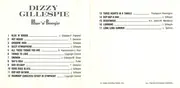 CD - Dizzy Gillespie - Blue 'N' Boogie