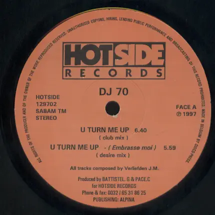 DJ 70 - U Turn Me Up