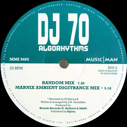 DJ 70 - Algorhythms