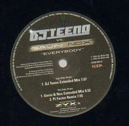 DJ Teeno vs. Gavin & Nox - Everybody