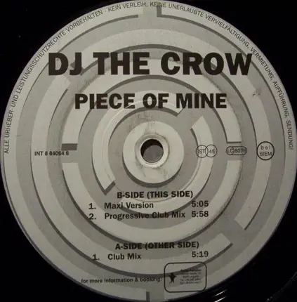 DJ The Crow - Piece of Mine