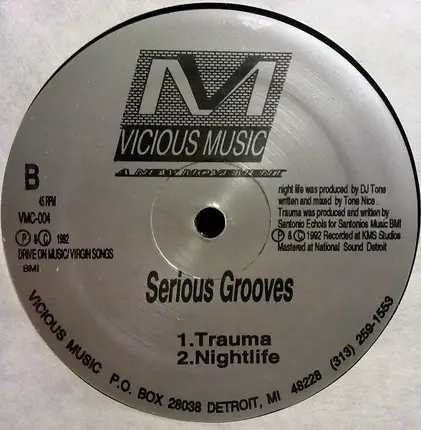 DJ Tone / Santonio Echols - Serious Grooves