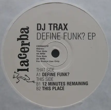 DJ Trax - Define Funk? EP