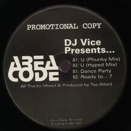 DJ Vice - DJ Vice Presents... Area Code
