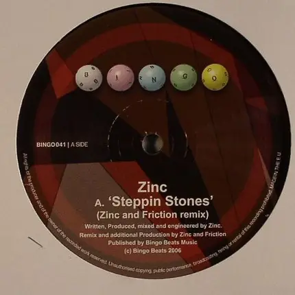 DJ Zinc - Steppin Stones (Zinc And Friction Remix) / Mistral