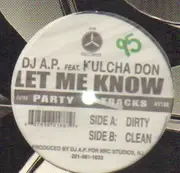 12'' - DJ A.P. Featuring Kulcha Don - Let Me Know
