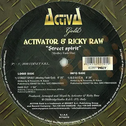 DJ Activator & Ricky Raw - Street Spirit (Medley Fade Out)