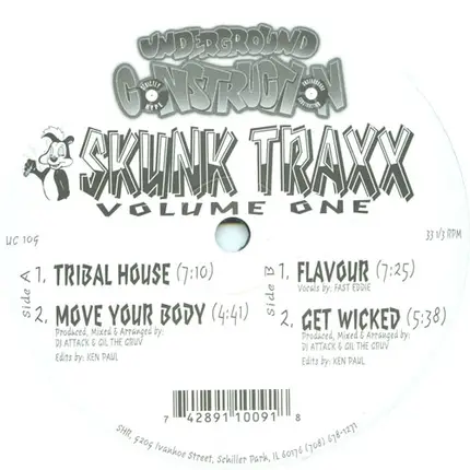 DJ Attack / Gil The Gruv - Skunk Traxx Volume One
