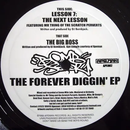 DJ Bombjack - Lesson 7 (The Next Lesson) / The Big Boss