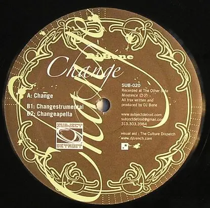 Dj Bone - Change Ep