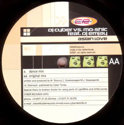 DJ Cyber Vs. Moshic Feat. Emjay - Asian Love