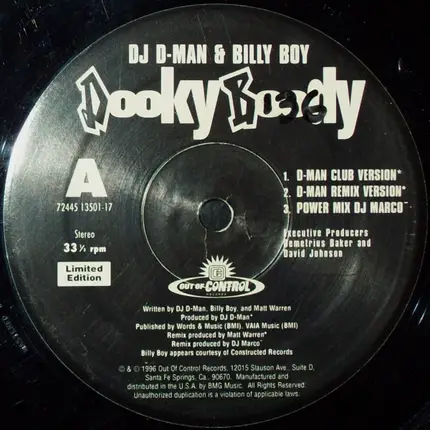 DJ D-Man & Billy Boy - Dooky Boody