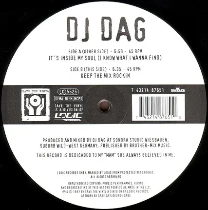 DJ Dag - It's Inside My Soul