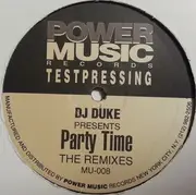 12inch Vinyl Single - DJ Duke Presents Club People Featuring Ela'n - Party Time (Remixes) - Test Pressing