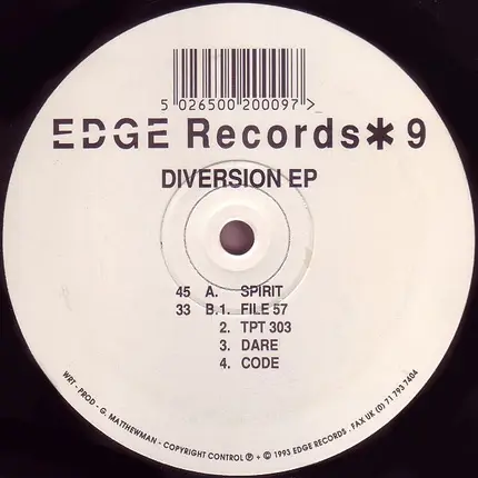 DJ Edge - Diversion ep