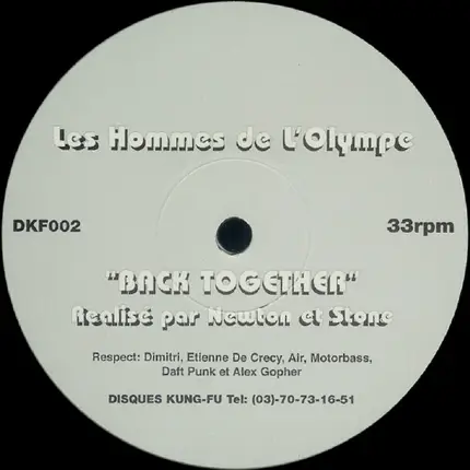 DJ Eric Presents Les Hommes De L'Olympe - Back Together
