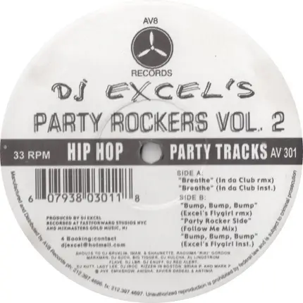 DJ Excel - DJ Excel's Party Rockers Vol. 2