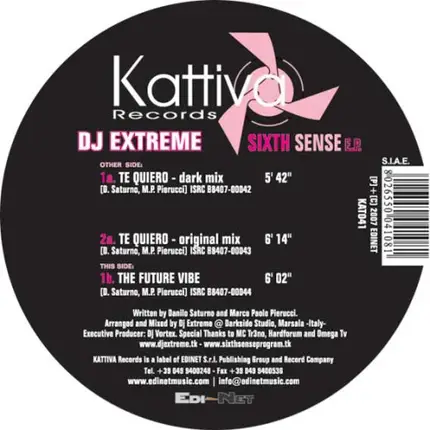 DJ Extreme - Sixth Sense EP