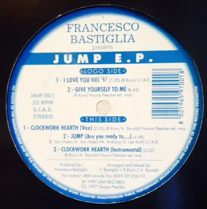 DJ Francesco Bastiglia - Jump E.P.