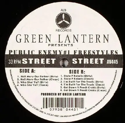 DJ Green Lantern - Public Enemy #1 Freestyles