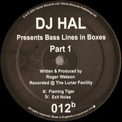 DJ Hal - Bass Lines In Boxes  (Part 1)