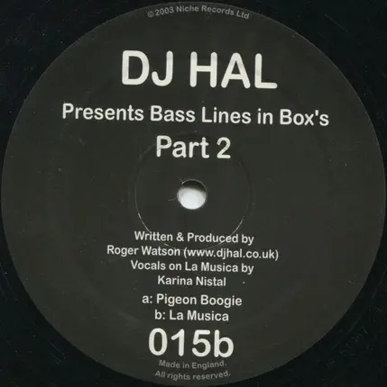 DJ Hal - Bass Lines in Box's Part 2