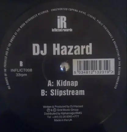 DJ Hazard - Kidnap / Slipstream