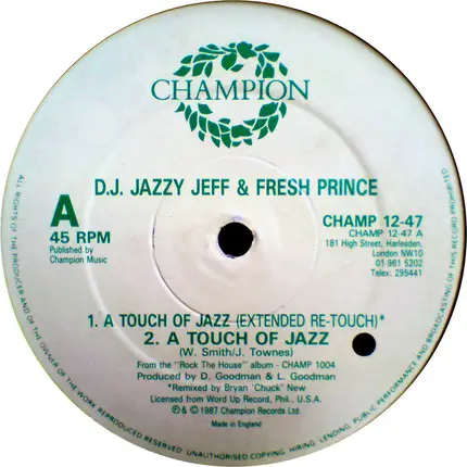 DJ Jazzy Jeff & The Fresh Prince - a touch of jazz