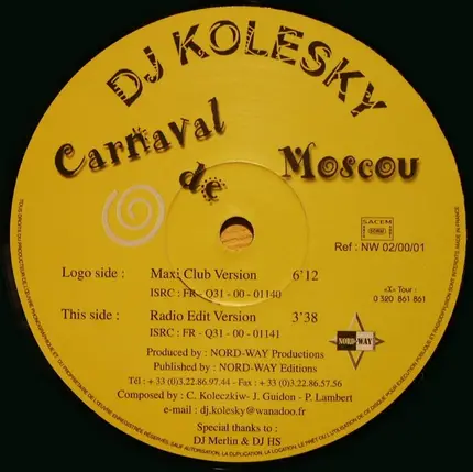DJ Kolesky - Carnaval De Moscou