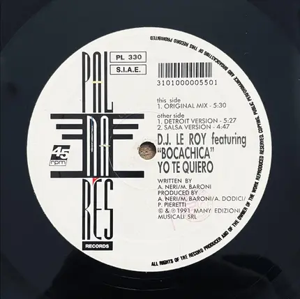 DJ Le Roy Featuring Bocachica - Yo Te Quiero